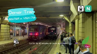 Dernier jour BB27309 et VB2N 7W Transilien Ligne N, Paris Montparnasse