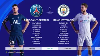 PSG vs Manchester City - [UCL] UEFA Champions League | eFootball PES 2021 | Messi vs Grealish