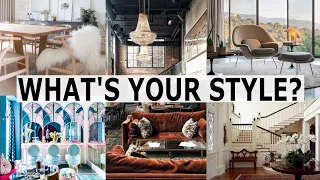 FIND YOUR STYLE!  // 5 Popular Interior Design Styles