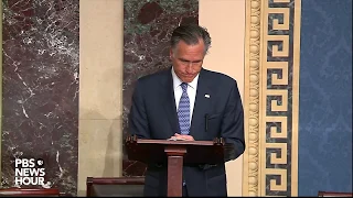 WATCH: Sen. Romney’s full statement on Trump's impeachment trial | Trump's first impeachment trial