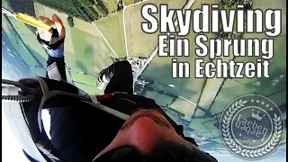Fallschirmsprung in Echtzeit / 3,5min Skydiving Abenteuer / Hartenholm - Hamburg