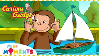 George the Boat Watcher! 🚢👀 | Curious George | Mini Moments