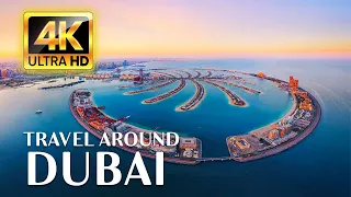 FLYING OVER DUBAI (4K UHD) - Relaxing Piano Music With Beautiful Nature Video For Stress Relief