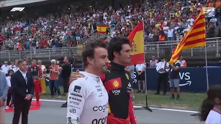 THE NATIONAL ANTHEM OF SPAIN & CATALUNYA - FORMULA 1 2023 SPANISH GRAND PRIX