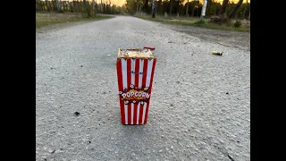 Pyroboy testar popcorn från linders/vulcan