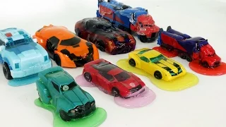 Transformers 8 Color Jelly Slime Monster Car Toys  트랜스포머 범블비 옵티머스프라임 젤리 괴물 자동차 장난감 변신 놀이