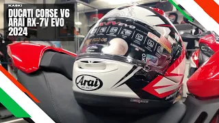 Mistrzowski kask jeszcze lepszy? Niemożliwe! - Kask Ducati Corse V7 Arai RX-7V Evo 2024