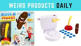 Weird Products Daily | Flushin Frenzy Catch the Poop Game