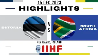 Estonia vs. South Africa || 2023 Men's Olympics Ice Hockey Qualification, Round 2 - Group K, Iceland