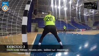 GUAIBA GOLEIROS - GAZPROM B - AQUECIMENTOS / 1vs1 SAÍDAS