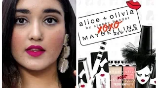 Maybelline New York Alice + Olivia Mascara & Lipstick Review || Under 500 rs
