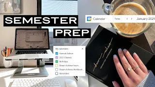 How I Prepare for the Semester | tips, schedule, organization