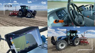 UYDULU TRAKTÖRLE MISIR EKİMİ - NEW HOLLAND TD 90 D