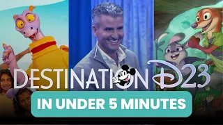 All the Disney World news from Destination D23 in under 5 minutes