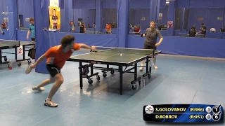 Станислав ГОЛОВАНОВ - Дмитрий БОБРОВ Клуб АртТТ #tabletennis #настольныйтеннис