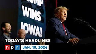 Trump Wins In Iowa; DeSantis, Haley Finish In Distant 2nd, 3rd | NPR News Now