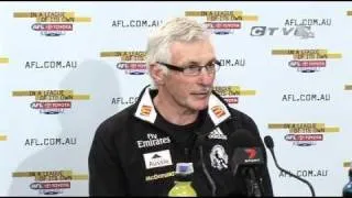 Malthouse Press Conf - Collingwood vs Geelong 1st Prelim. Final 2010