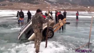 Winter fishing in Russia