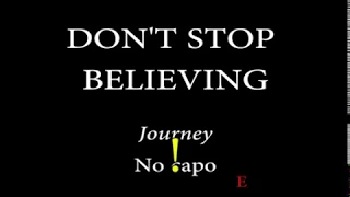 DON'T STOP BELIEVING -JOURNEY (Easy Chords and Lyrics)