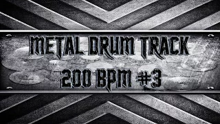 Slayer Style Metal Drum Track 200 BPM (HQ,HD)