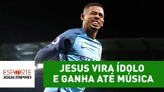 Gabriel Jesus vira ídolo e ganha até música no Manchester City