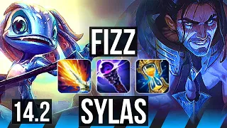 FIZZ vs SYLAS (MID) | 400+ games, Dominating, Rank 15 Fizz | BR Diamond | 14.2