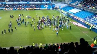 Millwall fans pitch invade vs Blackpool