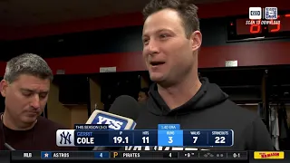 Gerrit Cole on his outing