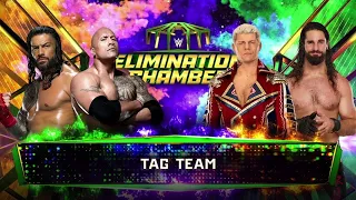 Cody Rhodes & Seth Freakin Rollins vs Roman Reigns & The Rock - WWE 2K23