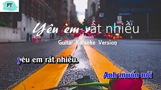 Karaoke - Yêu em rất nhiều - guitar beat - Hoàng Tôn