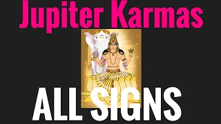 Jupiter in All Signs! (Vedic astrology)