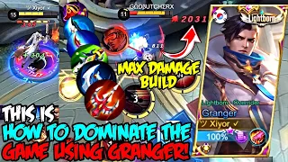 THIS IS HOW YOU DOMINATE THE GAME USING GRANGER!! | MOBILE LEGENDS