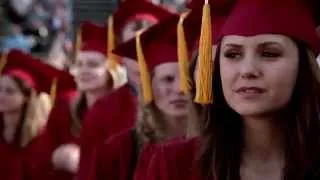 Vampire Diaries 4x23 Graduation - Bonnie, Elena, Caroline, Matt & Stefan Graduate