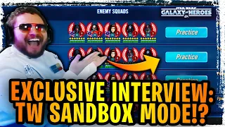 EXCLUSIVE INTERVIEW: Sandbox Mode Coming to Galaxy of Heroes?! STOP MAKING EXCUSES, CG!