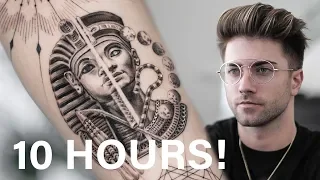 BEST EGYPTIAN SLEEVE TATTOO TIME LAPSE