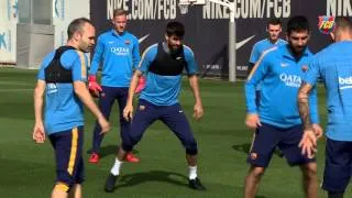 FC Barcelona training session: Recovery to prepare the visit to Getafe