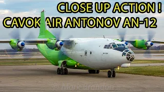 CLOSE UP! 49 Year old CAVOK Air Antonov AN-12 (AN12) departing Montreal (YMX/CYMX)
