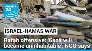 Israel's Rafah offensive: 'Gaza will become uninhabitable', NGO says • FRANCE 24 English