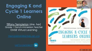 Engaging K-Cycle 1 Learners Online ft. Tiffany Templeton