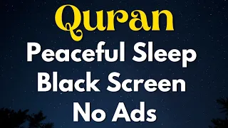 Quran Recitation Black Screen ⛔ No Ads ❤️ 1 Hour Soothing Beautiful Quran Recitation to Sleep