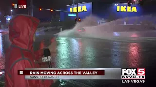 Rain soaks the Las Vegas Valley