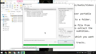 Extract Subtitles|Audio|Video from MKV files
