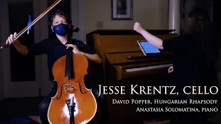 Jesse Krentz plays Hungarian Rhapsody Op. 68 by Popper for cello and piano