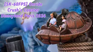 [5K-60FPS] - Crush's Coaster (Onride) 2024 - Walt Disney Studio Paris