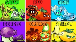 PvZ 2 Random 6 Best Pair Colorful Plants Battlez - Which Team Plant Will Win?