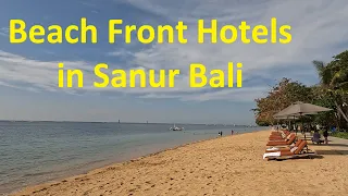 Beach Front Hotels in Sanur Beach Bali - walk up the northern Beach Promenade