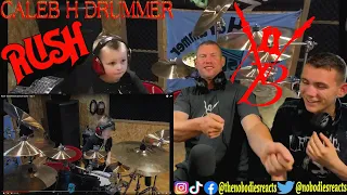 7 YEAR OLD DRUMMER?! | Caleb H Plays Rush REACTION!