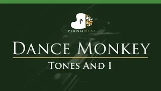 Tones And I - Dance Monkey - LOWER Key (Piano Karaoke Instrumental)