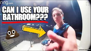 Can I Use Your Bathroom? (Caught on Ring Doorbell)