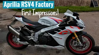 Aprilia RSV4 1100 Factory | First Impressions!